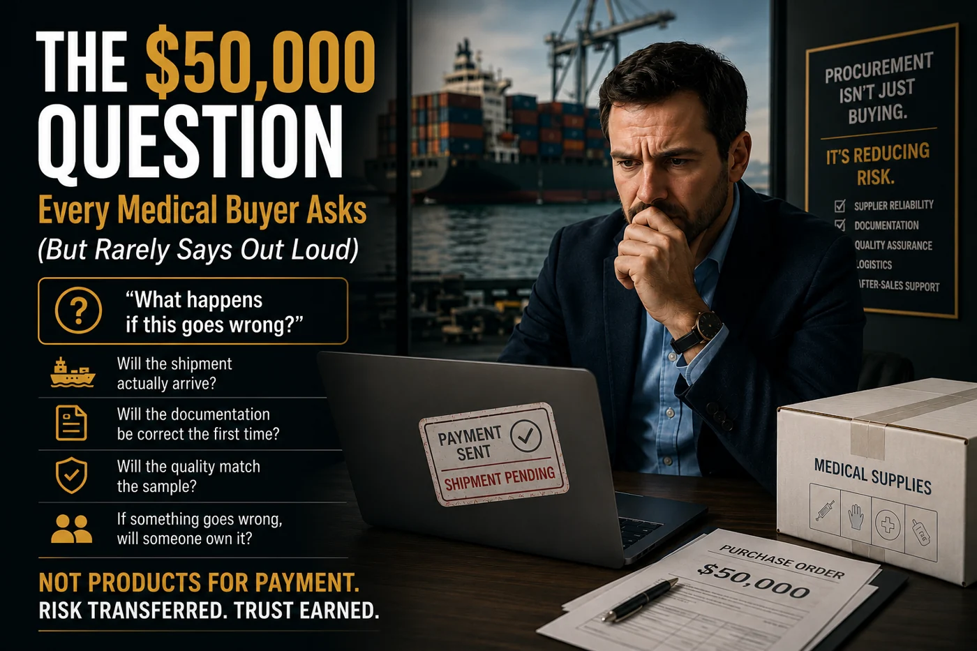 The $50,000 question every medical buyer asks — but rarely says out loud